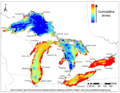 GLEAM Great Lakes Environmental Stress Map.png